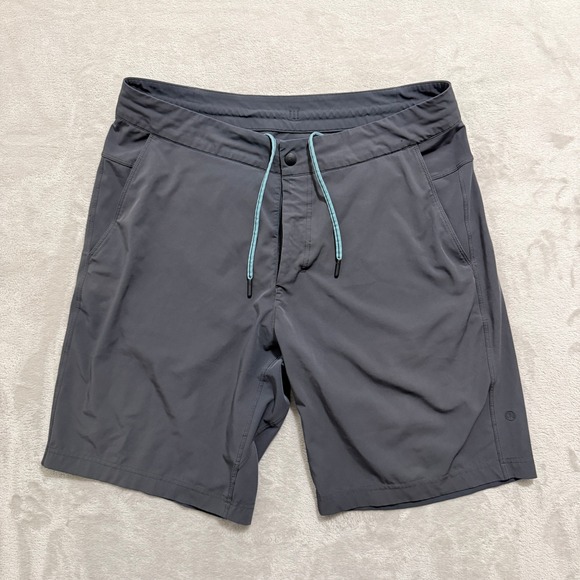 Lululemon Other - Lululemon Swim Commission Shorts Men 34 9" Gray Performance Hybrid Beach EUC